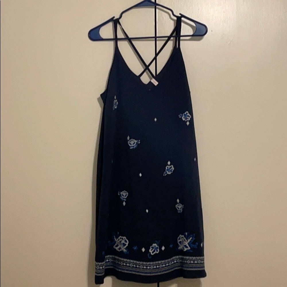 NWT Xhilaration Navy Floral Dress